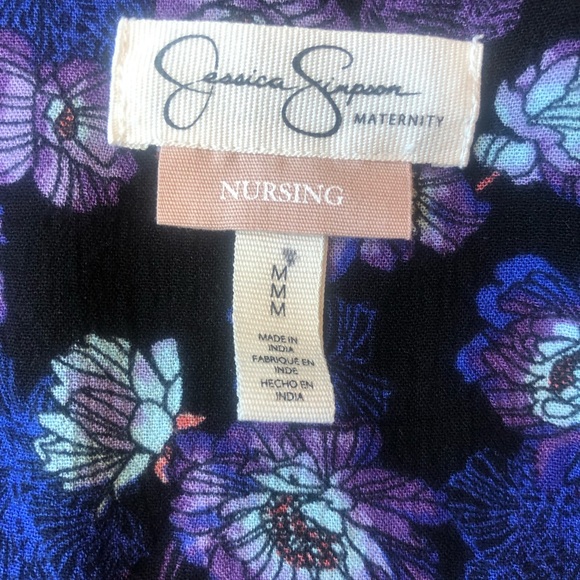 Jessica Simpson Nursing Butterfly Dress Size Medium - Picture 4 of 5